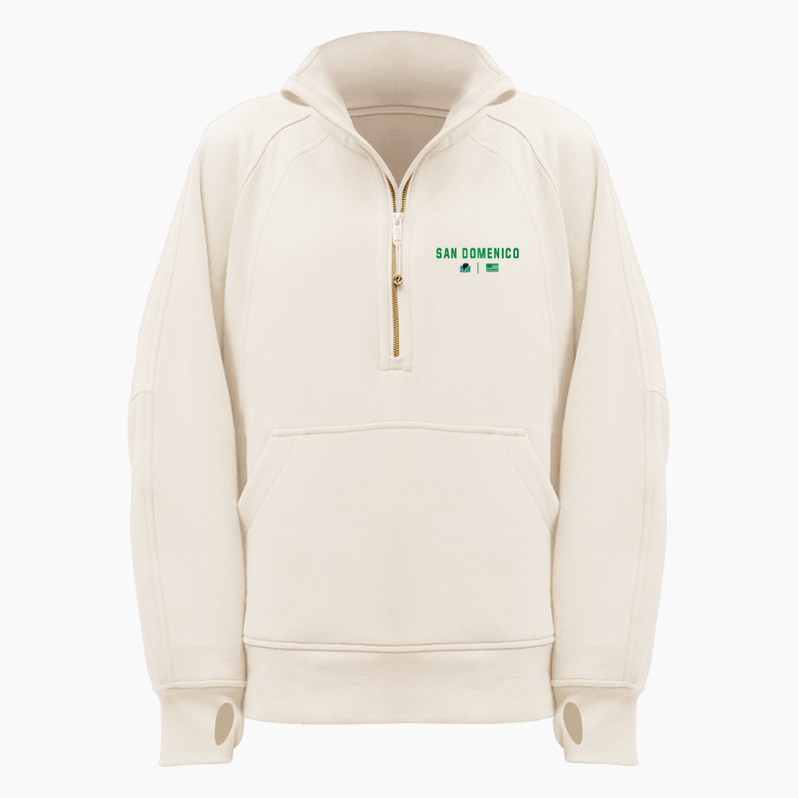 San Domenico Panthers <span class="pdp-name-mascot">San Domenico Panthers</span> lululemon Women's Scuba Oversized Funnel Neck Half Zip Long