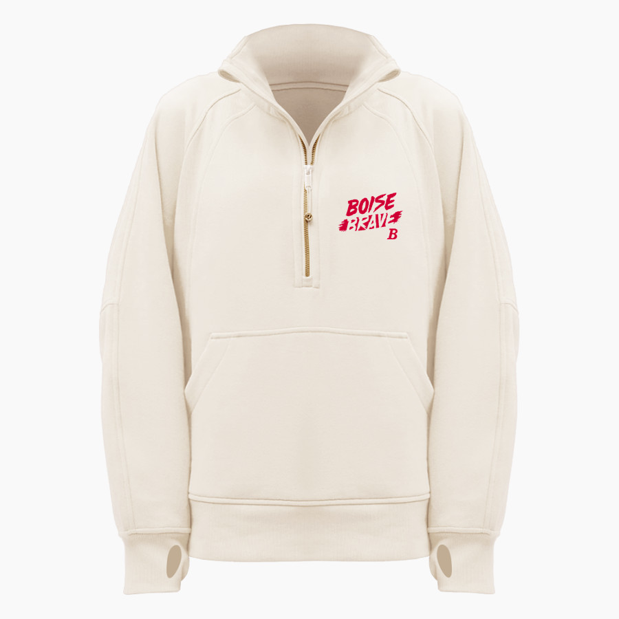 BOISE HIGH SCHOOL ONLINE STORE <span class="pdp-name-mascot">BOISE BRAVES</span> lululemon Women's Scuba Oversized Funnel Neck Half Zip Long