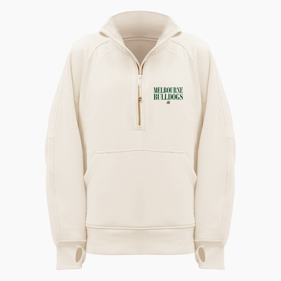 MELBOURNE HIGH SCHOOL BULLDOGS <span class="pdp-name-mascot">MELBOURNE BULLDOGS</span> lululemon Women's Scuba Oversized Funnel Neck Half Zip Long