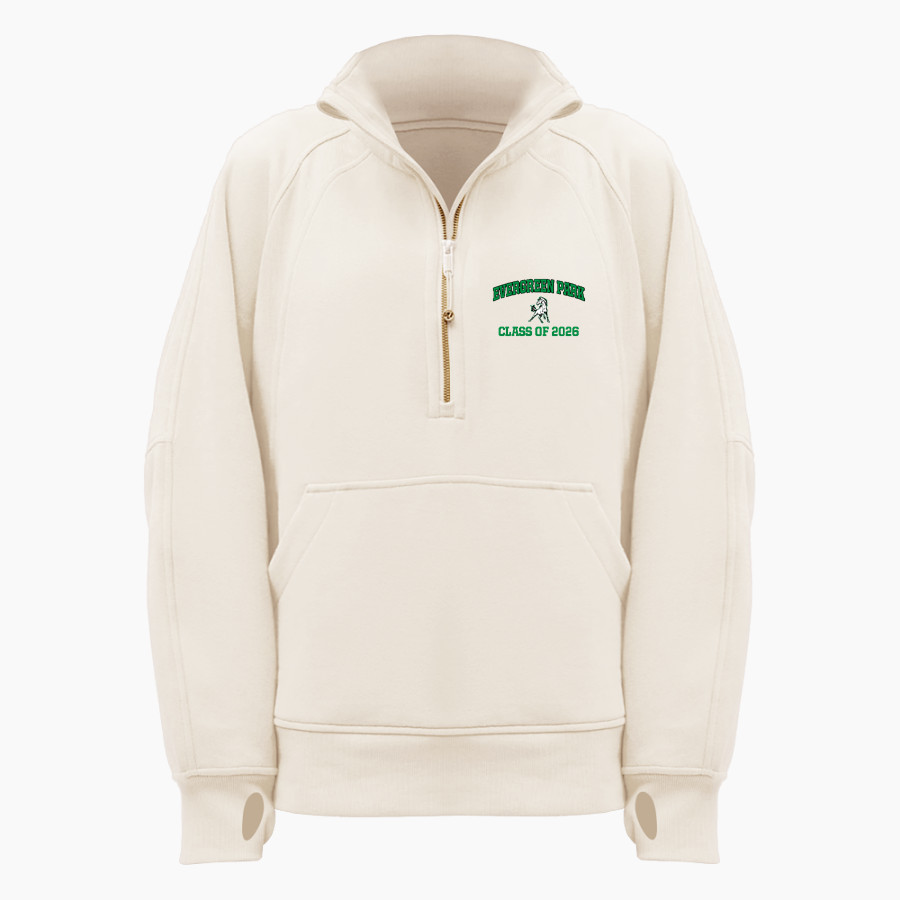 EVERGREEN PARK HIGH SCHOOL MUSTANGS <span class="pdp-name-mascot">EVERGREEN PARK MUSTANGS</span> lululemon Women's Scuba Oversized Funnel Neck Half Zip Long