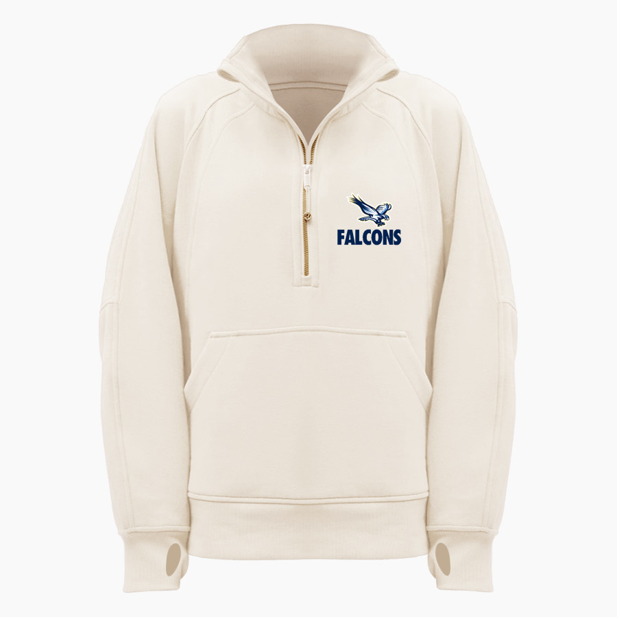 LIBERTY HIGH SCHOOL FALCONS <span class="pdp-name-mascot">LIBERTY FALCONS</span> lululemon Women's Scuba Oversized Funnel Neck Half Zip Long