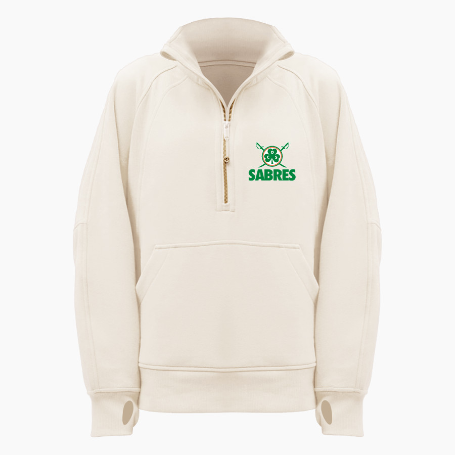 Communion of Saints School Sabres official sideline store lululemon Women's Scuba Oversized Funnel Neck Half Zip