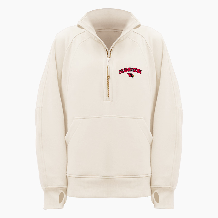 FARMINGTON HIGH SCHOOL CARDINALS <span class="pdp-name-mascot">FARMINGTON CARDINALS</span> lululemon Women's Scuba Oversized Funnel Neck Half Zip Long