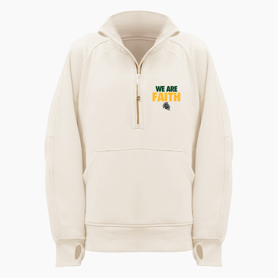 FAITH CHRISTIAN ACADEMY CONQUERORS <span class="pdp-name-mascot">FAITH CONQUERORS</span> lululemon Women's Scuba Oversized Funnel Neck Half Zip Long