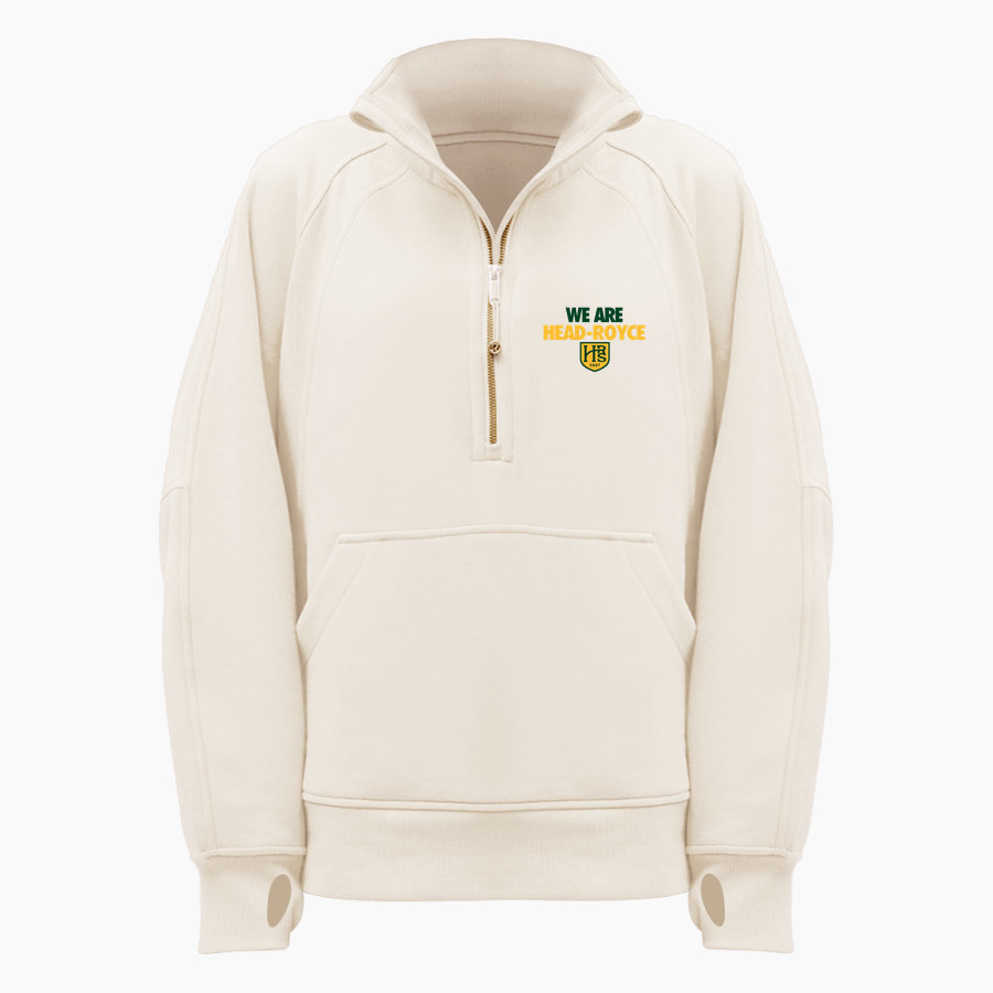 Head-Royce Jayhawks <span class="pdp-name-mascot">Head-Royce Jayhawks</span> lululemon Women's Scuba Oversized Funnel Neck Half Zip Long