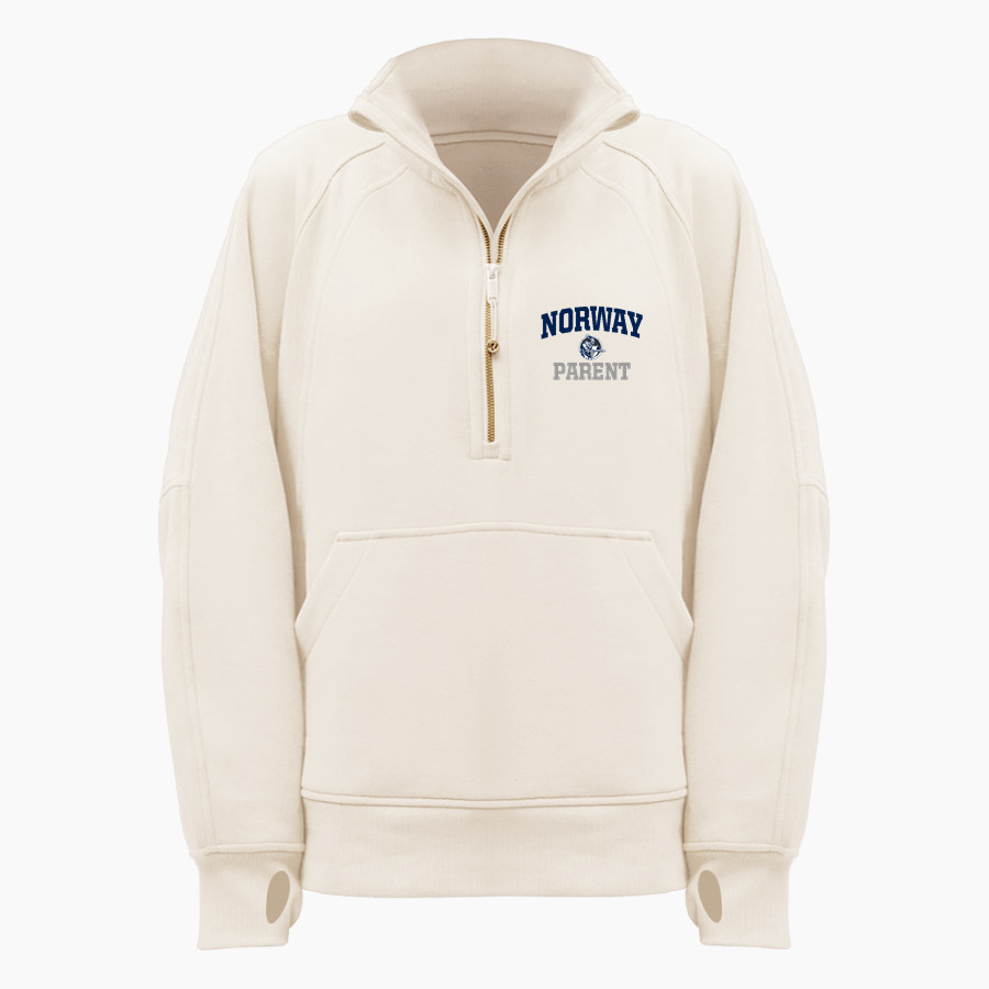 NORWAY HIGH SCHOOL KNIGHTS <span class="pdp-name-mascot">NORWAY KNIGHTS</span> lululemon Women's Scuba Oversized Funnel Neck Half Zip Long