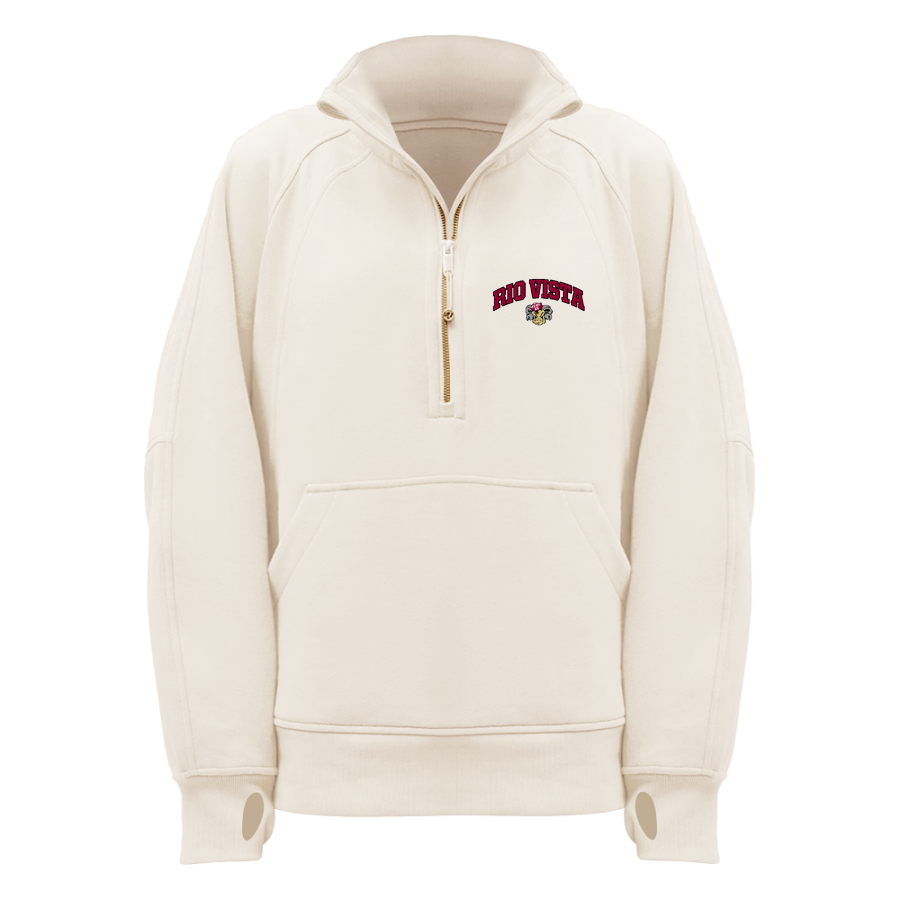 RIO VISTA HIGH SCHOOL RAMS <span class="pdp-name-mascot">RIO VISTA RAMS</span> lululemon Women's Scuba Oversized Funnel Neck Half Zip Long