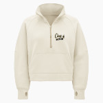 POTTSVILLE HIGH SCHOOL APACHES <span class="pdp-name-mascot">POTTSVILLE APACHES</span> lululemon Women's Scuba Oversized Funnel Neck Half Zip - Crop Front Thumbnail