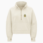 MOUNT MARKHAM HIGH SCHOOL MUSTANGS <span class="pdp-name-mascot">MOUNT MARKHAM MUSTANGS</span> lululemon Women's Scuba Oversized Funnel Neck Half Zip - Crop Front Thumbnail