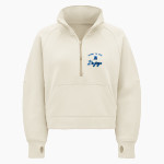 ATHENS HIGH SCHOOL BLUEJAYS lululemon Women's Scuba Oversized Funnel Neck Half Zip - Crop Front Thumbnail