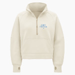 JERSEY COMMUNITY HIGH SCHOOL PANTHERS lululemon Women's Scuba Oversized Funnel Neck Half Zip - Crop Front Thumbnail