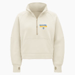 Warren Blue Devils <span class="pdp-name-mascot">Warren Blue Devils</span> lululemon Women's Scuba Oversized Funnel Neck Half Zip - Crop Front Thumbnail