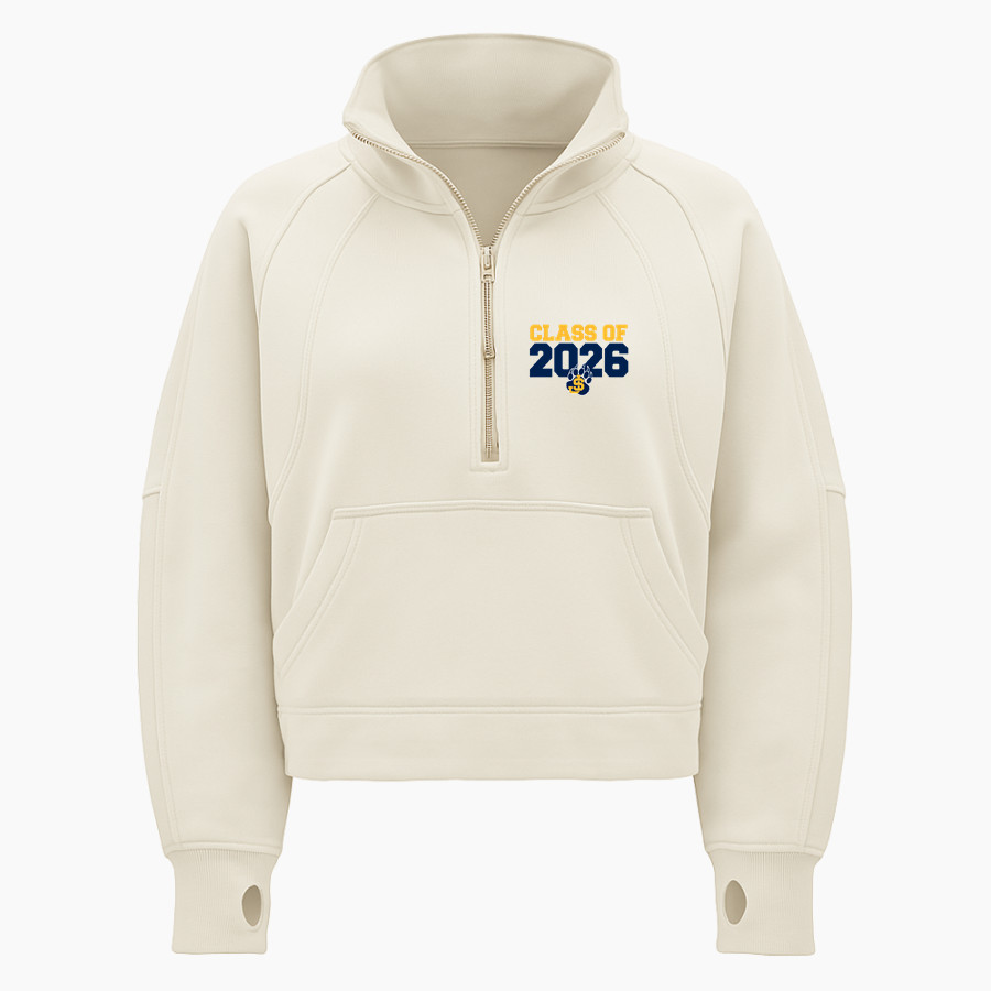 SAINT JOSEPH HIGH SCHOOL BRUINS <span class="pdp-name-mascot">SAINT JOSEPH BRUINS</span> lululemon Women's Scuba Oversized Funnel Neck Half Zip - Crop