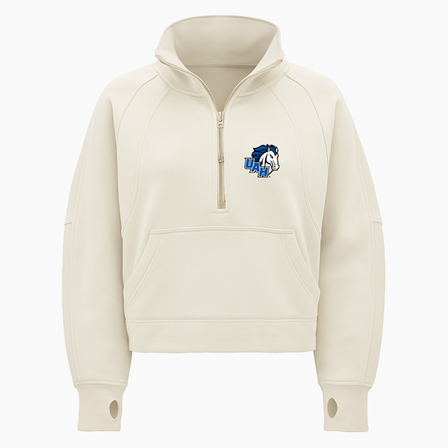 UAH Chargers <span class="pdp-name-mascot">University of Alabama Chargers</span> lululemon Women's Scuba Oversized Funnel Neck Half Zip - Crop