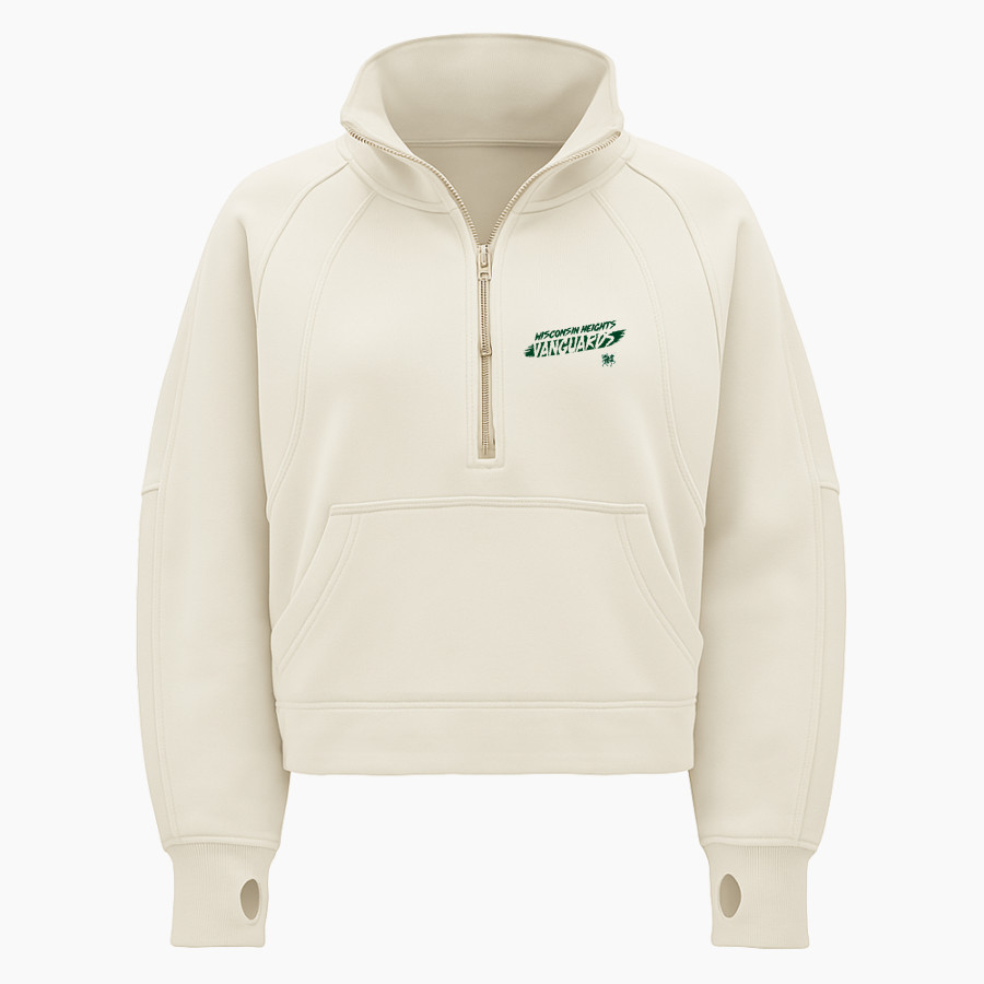 Wisconsin Heights High School Vanguards <span class="pdp-name-mascot">Wisconsin Heights High School</span> lululemon Women's Scuba Oversized Funnel Neck Half Zip - Crop