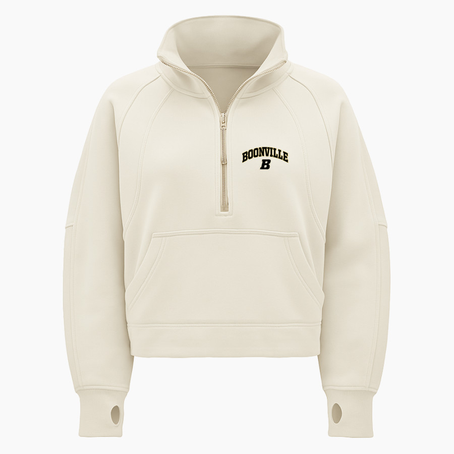 Boonville Pioneers <span class="pdp-name-mascot">Boonville Pioneers</span> lululemon Women's Scuba Oversized Funnel Neck Half Zip - Crop
