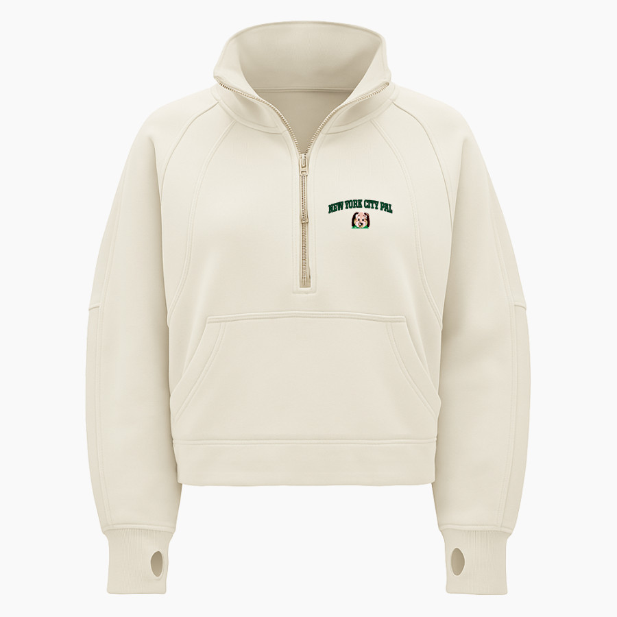 NYC Police Athletic League Online Store <span class="pdp-name-mascot">New York City PAL</span> lululemon Women's Scuba Oversized Funnel Neck Half Zip - Crop