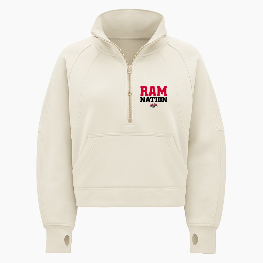 Lake Mary Rams <span class="pdp-name-mascot">Lake Mary Rams</span> lululemon Women's Scuba Oversized Funnel Neck Half Zip - Crop