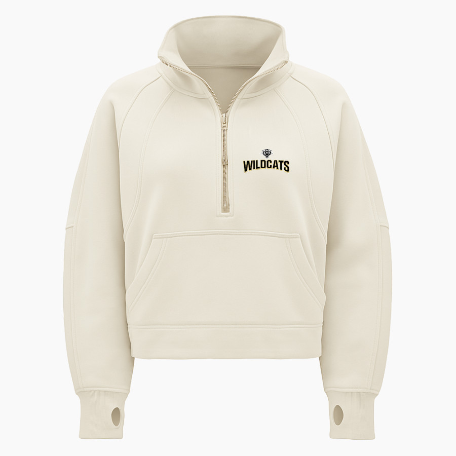 TRUMANN HIGH SCHOOL WILDCATS <span class="pdp-name-mascot">TRUMANN WILDCATS</span> lululemon Women's Scuba Oversized Funnel Neck Half Zip - Crop