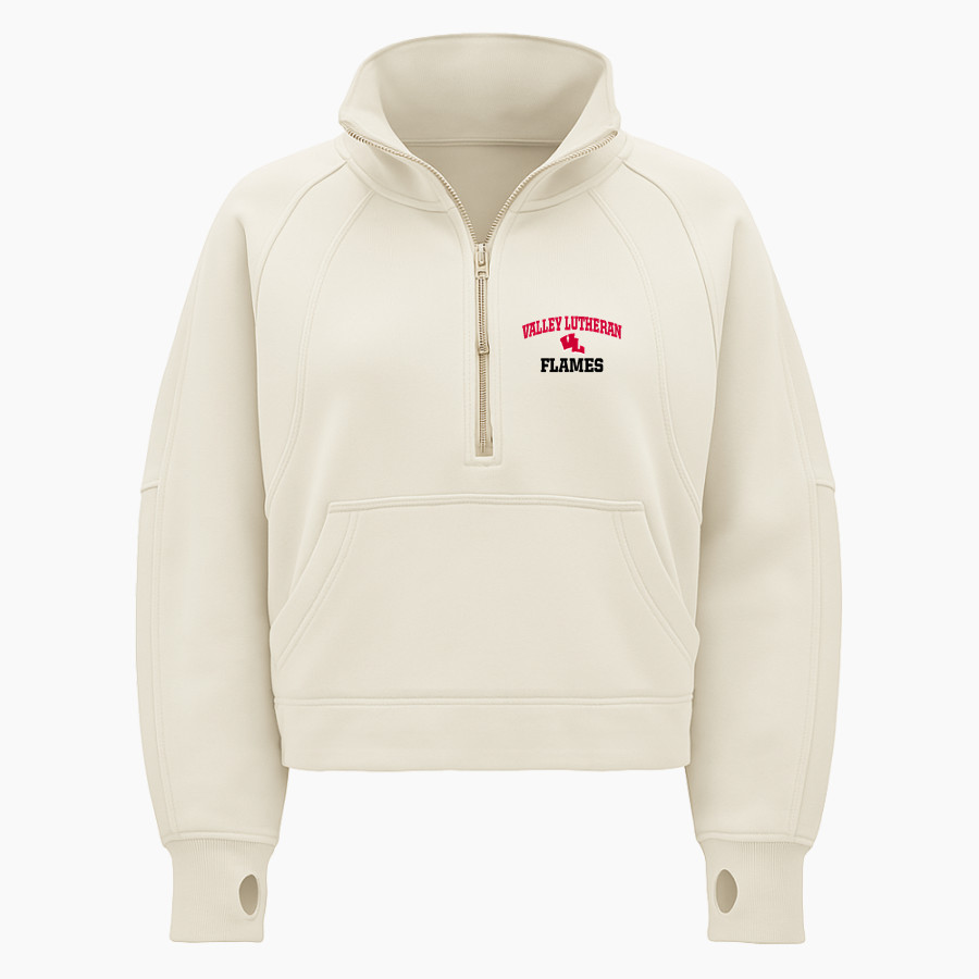 Valley Lutheran Flames <span class="pdp-name-mascot">Valley Lutheran High School Flames</span> lululemon Women's Scuba Oversized Funnel Neck Half Zip - Crop