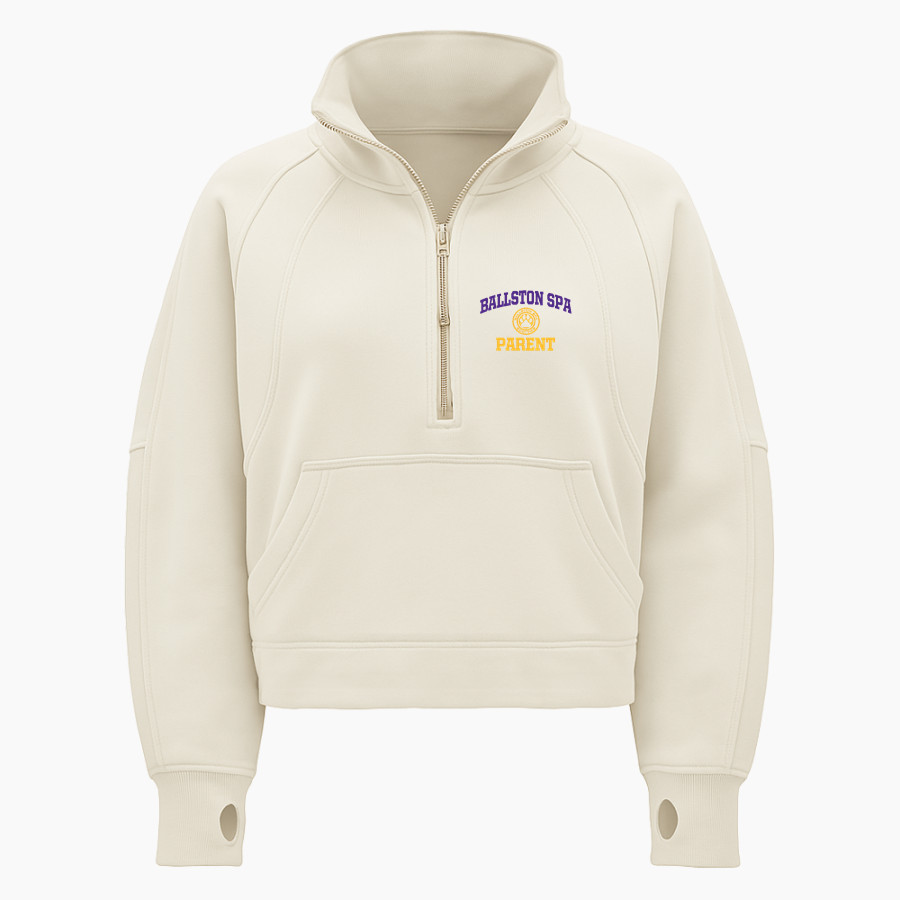 Ballston Spa Scotties The Official Online Store lululemon Women's Scuba Oversized Funnel Neck Half Zip *CROP