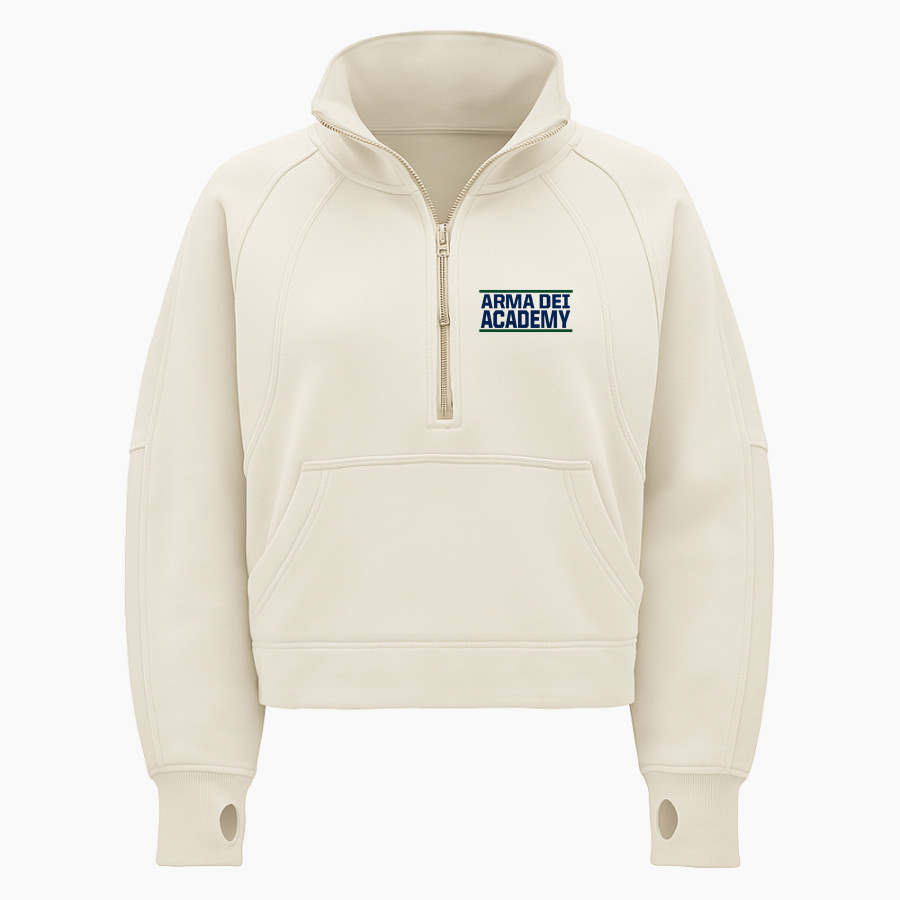 Arma Dei Academy Arma Dei Academy lululemon Women's Scuba Oversized Funnel Neck Half Zip - Crop