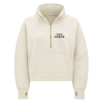 LESLIE HIGH SCHOOL BLACKHAWKS <span class="pdp-name-mascot">LESLIE BLACKHAWKS</span> lululemon Women's Scuba Oversized Funnel Neck Half Zip - Crop Front Thumbnail