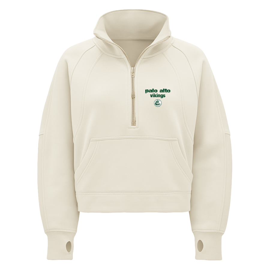 PALO ALTO HIGH SCHOOL VIKINGS <span class="pdp-name-mascot">PALO ALTO VIKINGS</span> lululemon Women's Scuba Oversized Funnel Neck Half Zip - Crop