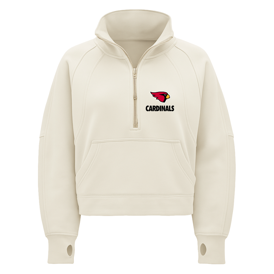 Annandale Cardinals <span class="pdp-name-mascot">Annandale Schools Cardinals</span> lululemon Women's Scuba Oversized Funnel Neck Half Zip - Crop