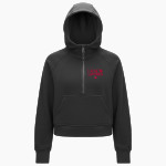 LAURENS CENTRAL SCHOOL LEOPARDS <span class="pdp-name-mascot">LAURENS LEOPARDS</span> lululemon Women's Scuba Oversized Half-Zip Hoodie Front Thumbnail