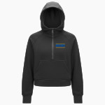 DIME BOX HIGH SCHOOL LONGHORNS lululemon Women's Scuba Oversized Half-Zip Hoodie Front Thumbnail