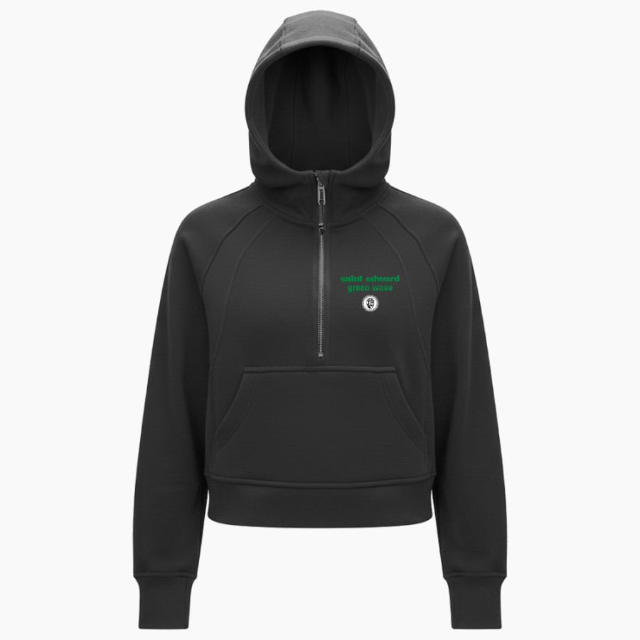 SAINT EDWARD HIGH SCHOOL GREEN WAVE <span class="pdp-name-mascot">SAINT EDWARD GREEN WAVE</span> lululemon Women's Scuba Oversized Half-Zip Hoodie