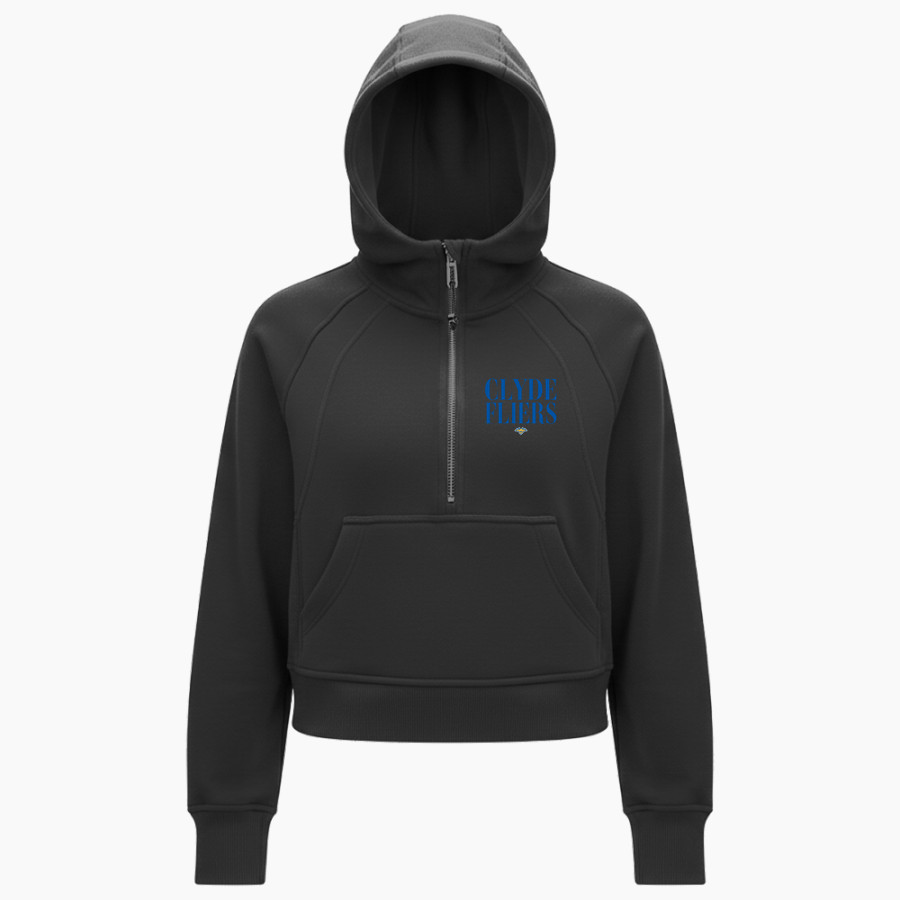 CLYDE HIGH SCHOOL FLIERS <span class="pdp-name-mascot">CLYDE FLIERS</span> lululemon Women's Scuba Oversized Half-Zip Hoodie