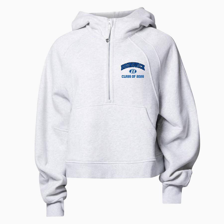 BRUNSWICK ATHLETIC FOUNDATION GO BIG BLUE <span class="pdp-name-mascot">BRUNSWICK BLUE DEVILS</span> lululemon Women's Scuba Oversized Half-Zip Hoodie