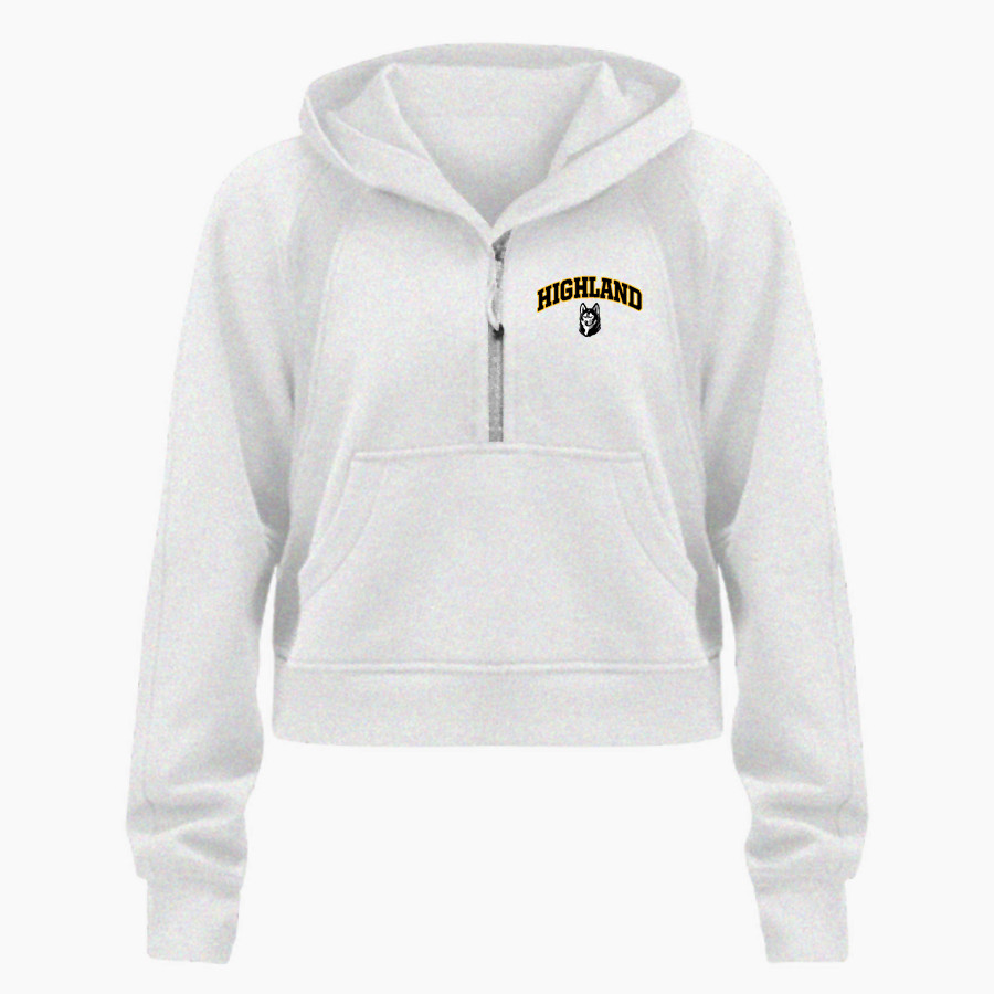 HIGHLAND HIGH SCHOOL HUSKIES lululemon Women's Scuba Oversized Half-Zip Hoodie