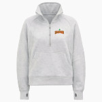 Communion of Saints School Sabres official sideline store <span class="pdp-name-mascot">Communion of Saints School Sabres</span> lululemon Women's Scuba Oversized Funnel Neck Half Zip Long Front Thumbnail