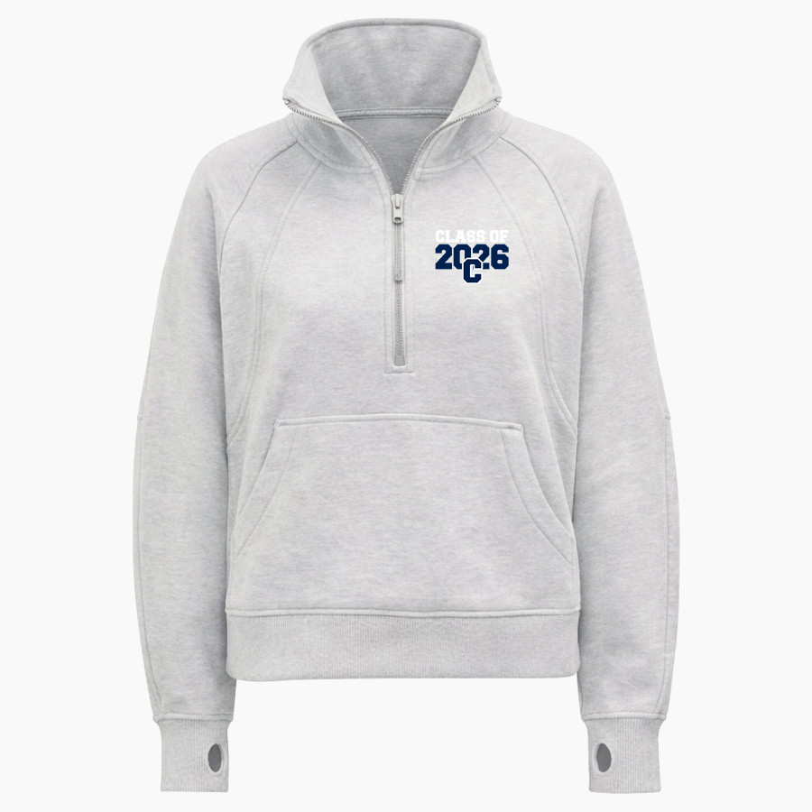 DETROIT CENTRAL HIGH SCHOOL TRAILBLAZERS <span class="pdp-name-mascot">DETROIT TRAILBLAZERS</span> lululemon Women's Scuba Oversized Funnel Neck Half Zip Long