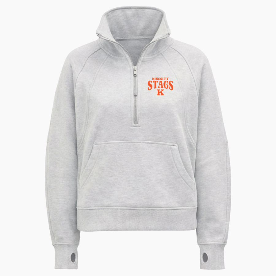 KINGSLEY HIGH SCHOOL STAGS <span class="pdp-name-mascot">KINGSLEY AREA STAGS</span> lululemon Women's Scuba Oversized Funnel Neck Half Zip Long