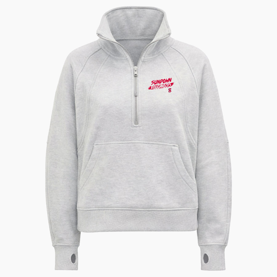 SUNDOWN HIGH SCHOOL ROUGHNECKS <span class="pdp-name-mascot">SUNDOWN ROUGHNECKS</span> lululemon Women's Scuba Oversized Funnel Neck Half Zip Long