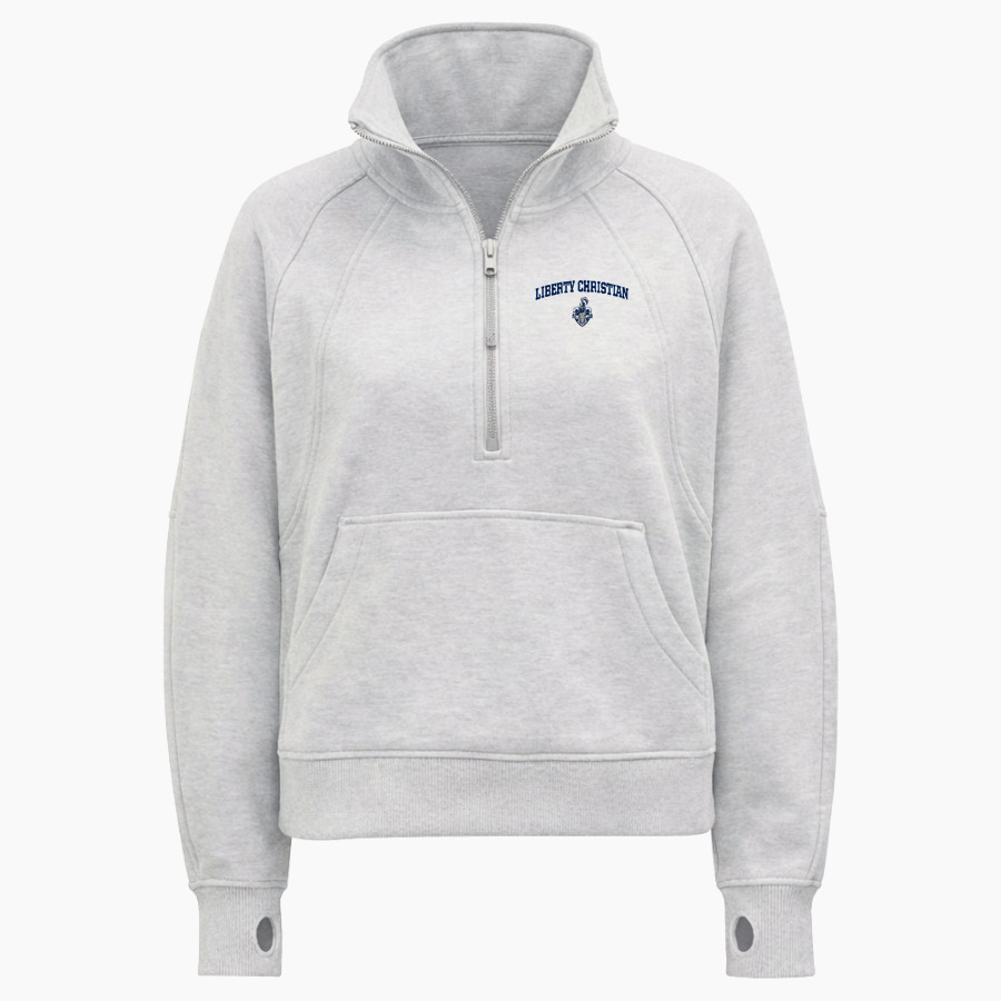 Liberty Christian Warriors <span class="pdp-name-mascot">Liberty Christian Warriors</span> lululemon Women's Scuba Oversized Funnel Neck Half Zip Long
