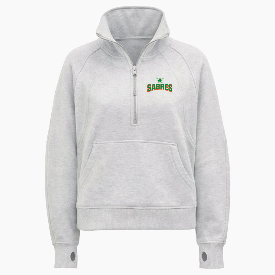 Communion of Saints School Sabres official sideline store <span class="pdp-name-mascot">Communion of Saints School Sabres</span> lululemon Women's Scuba Oversized Funnel Neck Half Zip Long