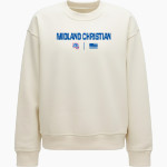 MIDLAND CHRISTIAN SCHOOL MUSTANGS <span class="pdp-name-mascot">MIDLAND MUSTANGS</span> lululemon Women's Steady State Oversized Crew Front Thumbnail