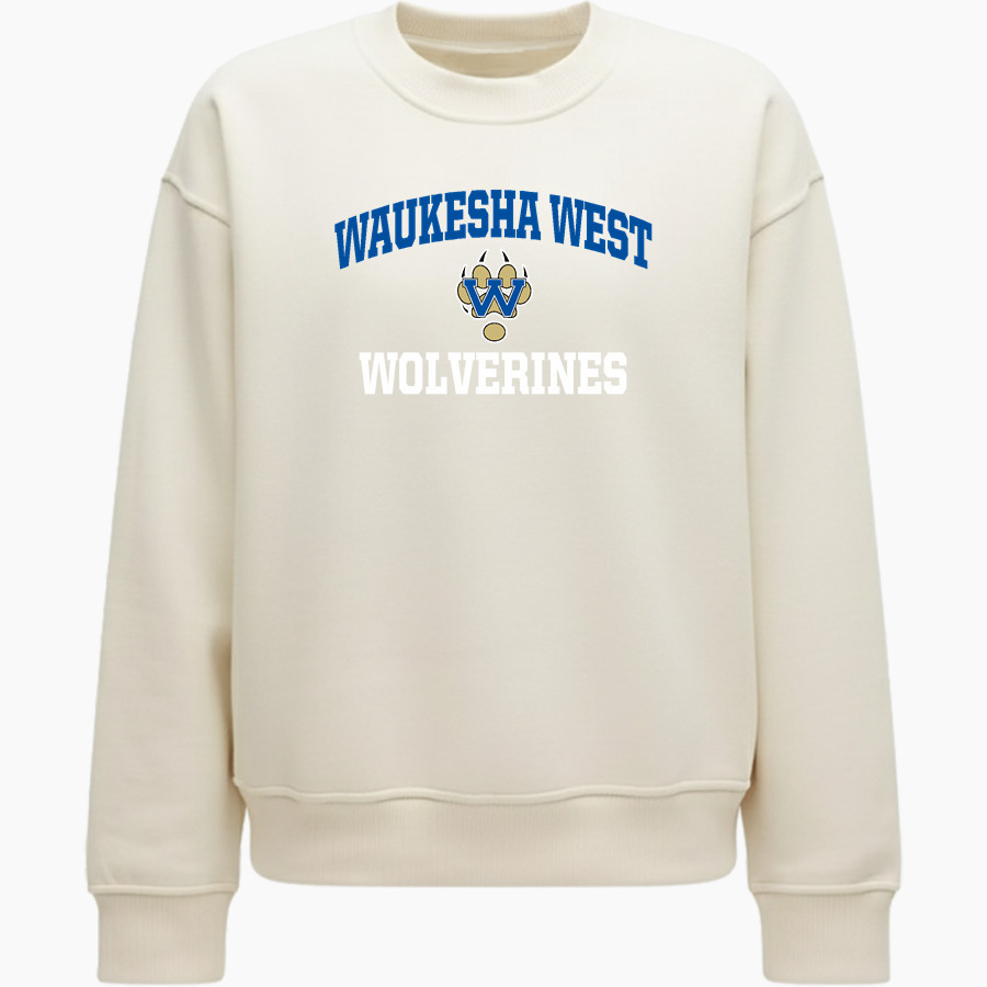 WAUKESHA WEST HIGH SCHOOL WOLVERINES <span class="pdp-name-mascot">WAUKESHA WEST WOLVERINES</span> lululemon Women's Steady State Oversized Crew