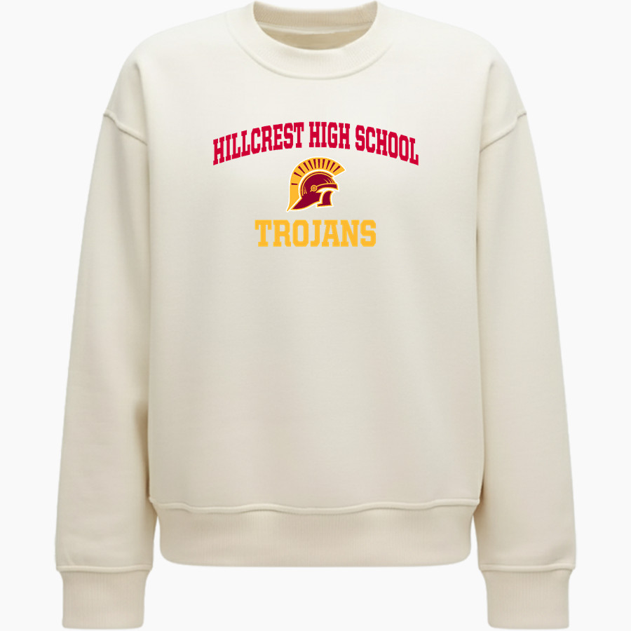 HILLCREST HIGH SCHOOL TROJANS <span class="pdp-name-mascot">Hillcrest High School TROJANS</span> lululemon Women's Steady State Oversized Crew