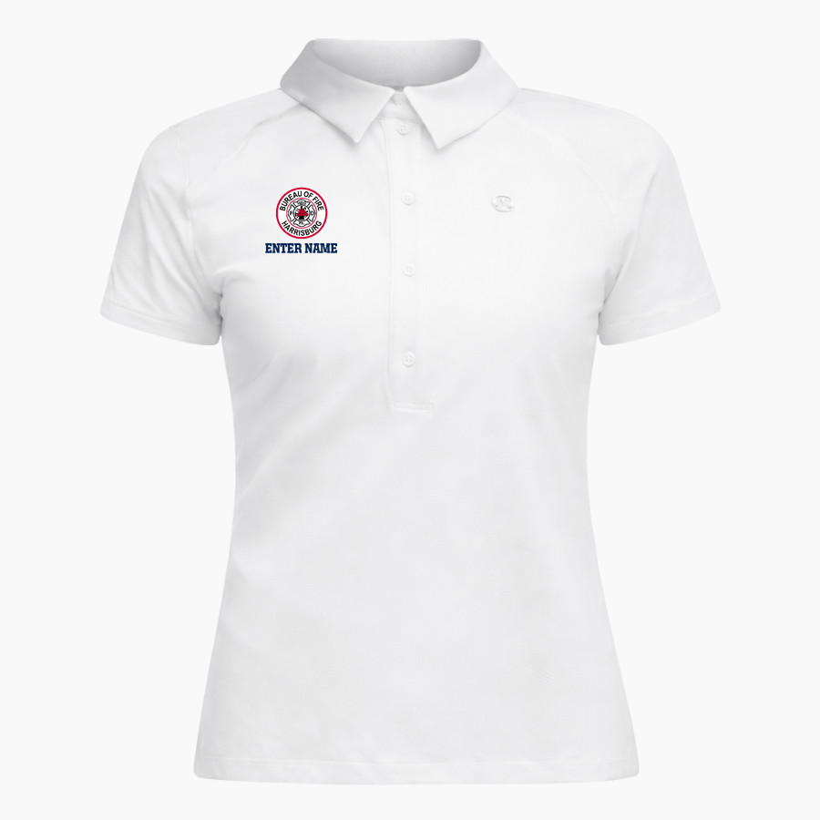 Bureau Of Fire Harrisburg Department <span class="pdp-name-mascot">Bureau Of Fire Harrisburg Department</span> lululemon Women's Quick Dry Short-Sleeve Polo