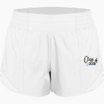 Brooklane Baptist Eagles lululemon Women's White 4in Hotty Hot Short II Front Thumbnail