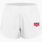 TWIN VALLEY WILDCATS lululemon Women's White 4in Hotty Hot Short II Front Thumbnail