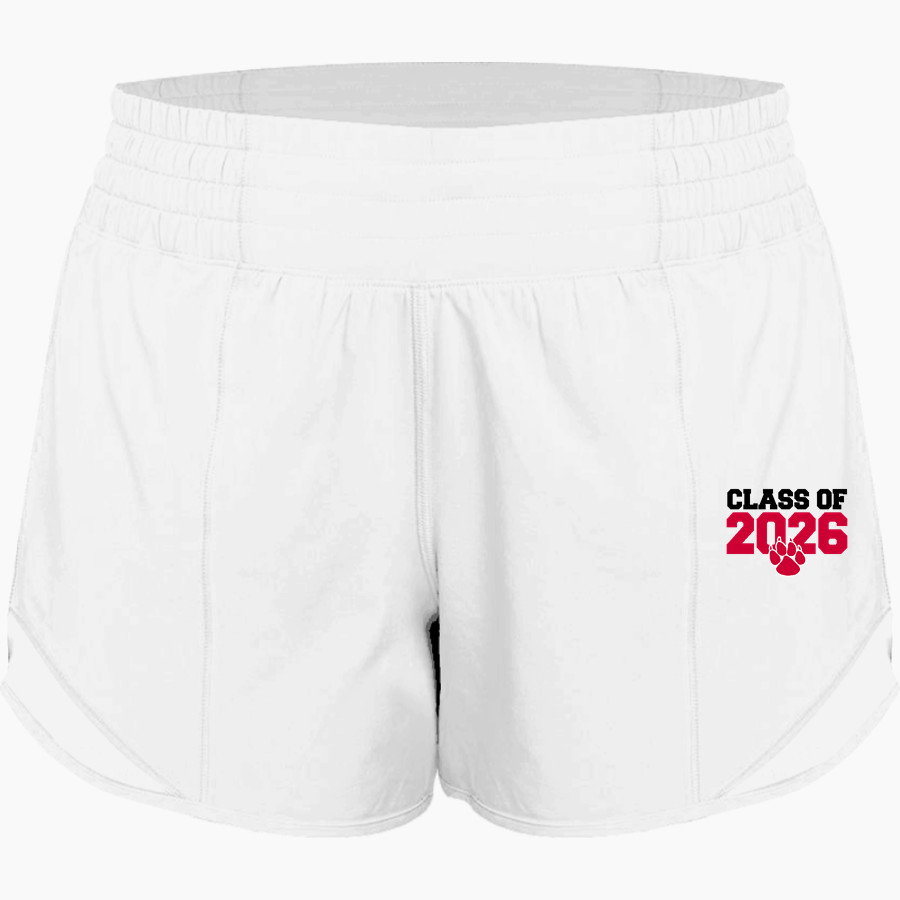 TWIN VALLEY WILDCATS lululemon Women's White 4in Hotty Hot Short II