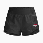 Omaha Mavericks Sideline Store <span class="pdp-name-mascot">University of Nebraska Omaha Mavericks</span> lululemon Women's Hotty Hot Hi-Rise Lined Short 2.5in Front Thumbnail
