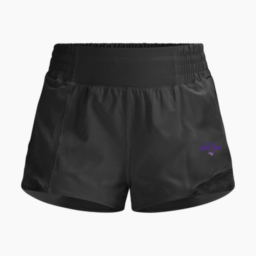 RIDGE POINT HIGH SCHOOL PANTHERS lululemon Women's Hotty Hot Hi-Rise Lined Short 2.5in